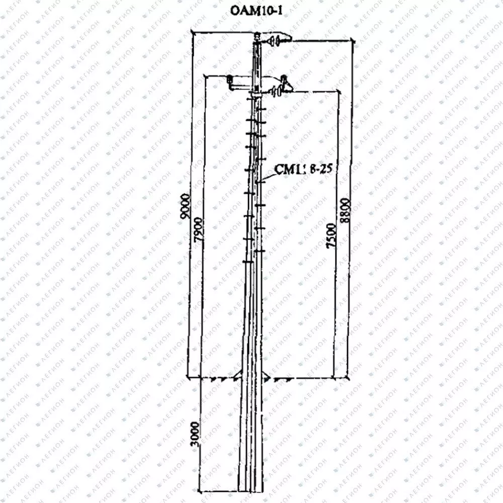Многогранная опора ОАМ10-1